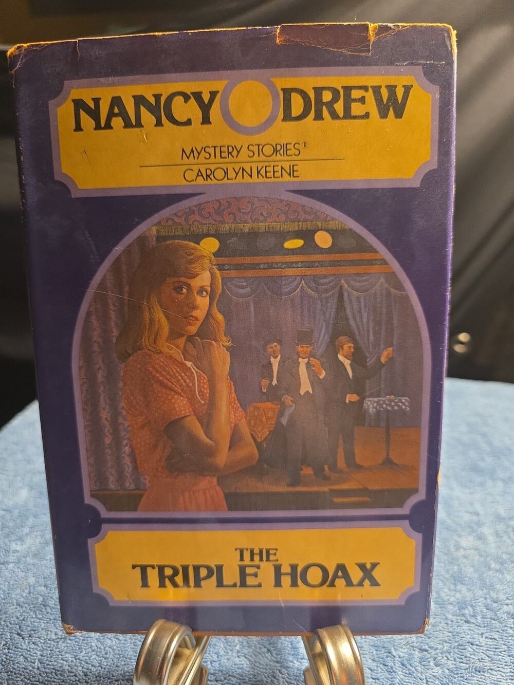 NANCY DREW #57 The Triple Hoax by Carolyn Keene (1979) Wanderer Hardcover